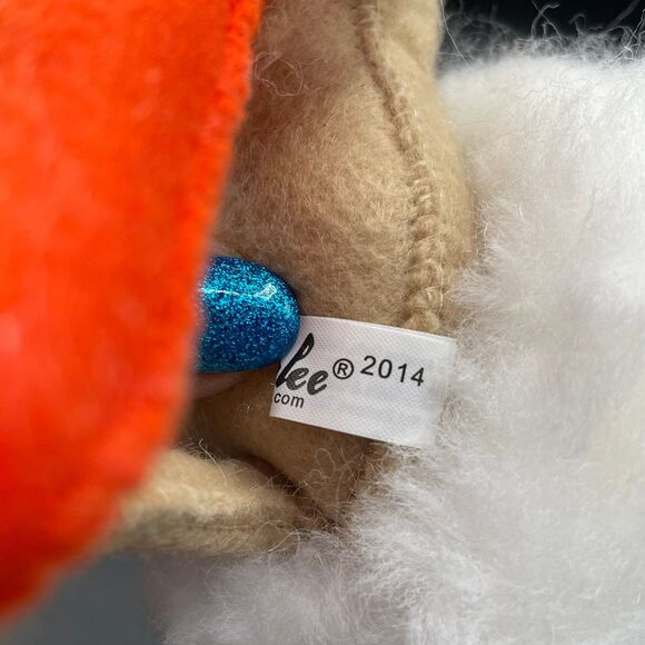 2014 Annalee Easter Bunny Tails Rabbit Posable Plush Large Puff Tail w/ Carrot - Picture 5 of 6